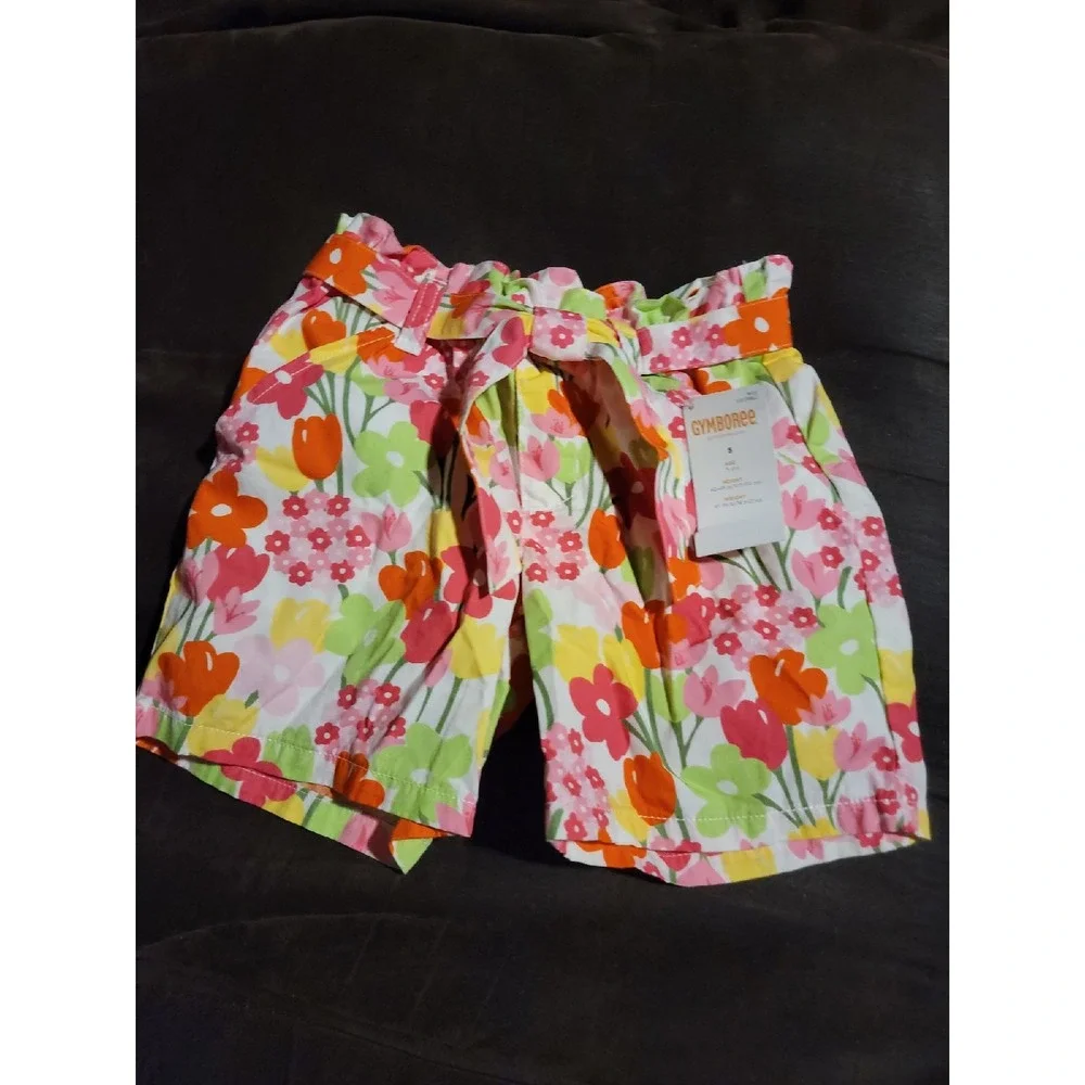 Gymboree tea time afternoon floral shorts size 5‎ nwt